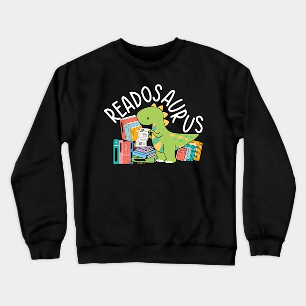 Readosaurus Crewneck Sweatshirt by maxcode